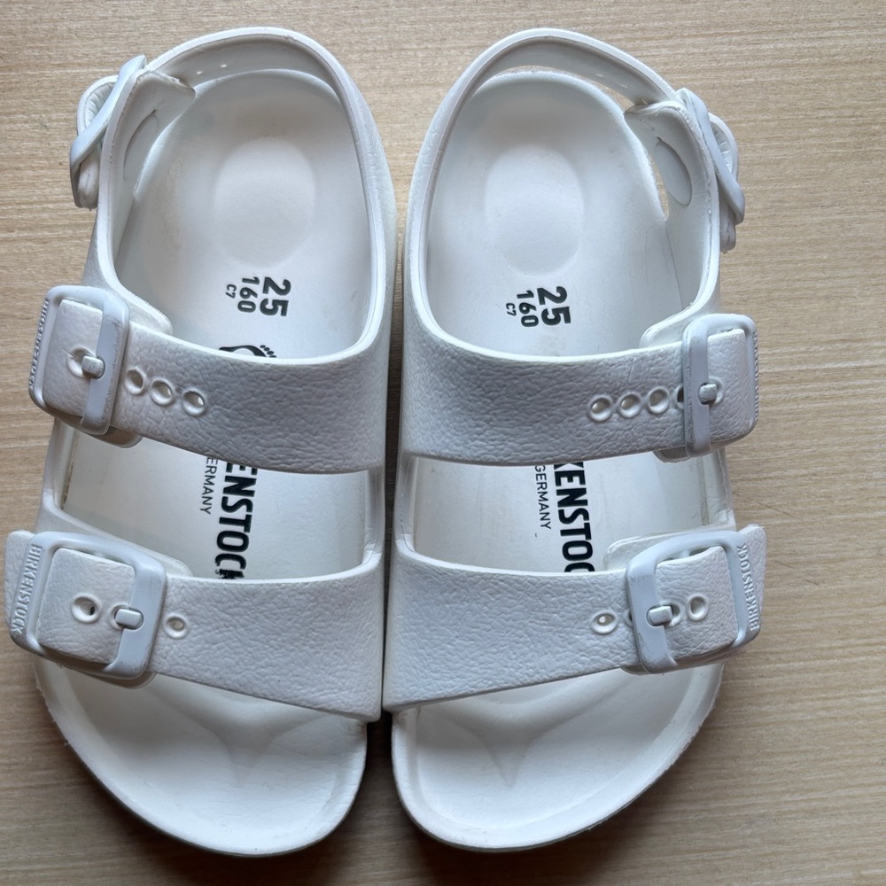 Birkenstock Kids White Sandals - Picture 2 of 6